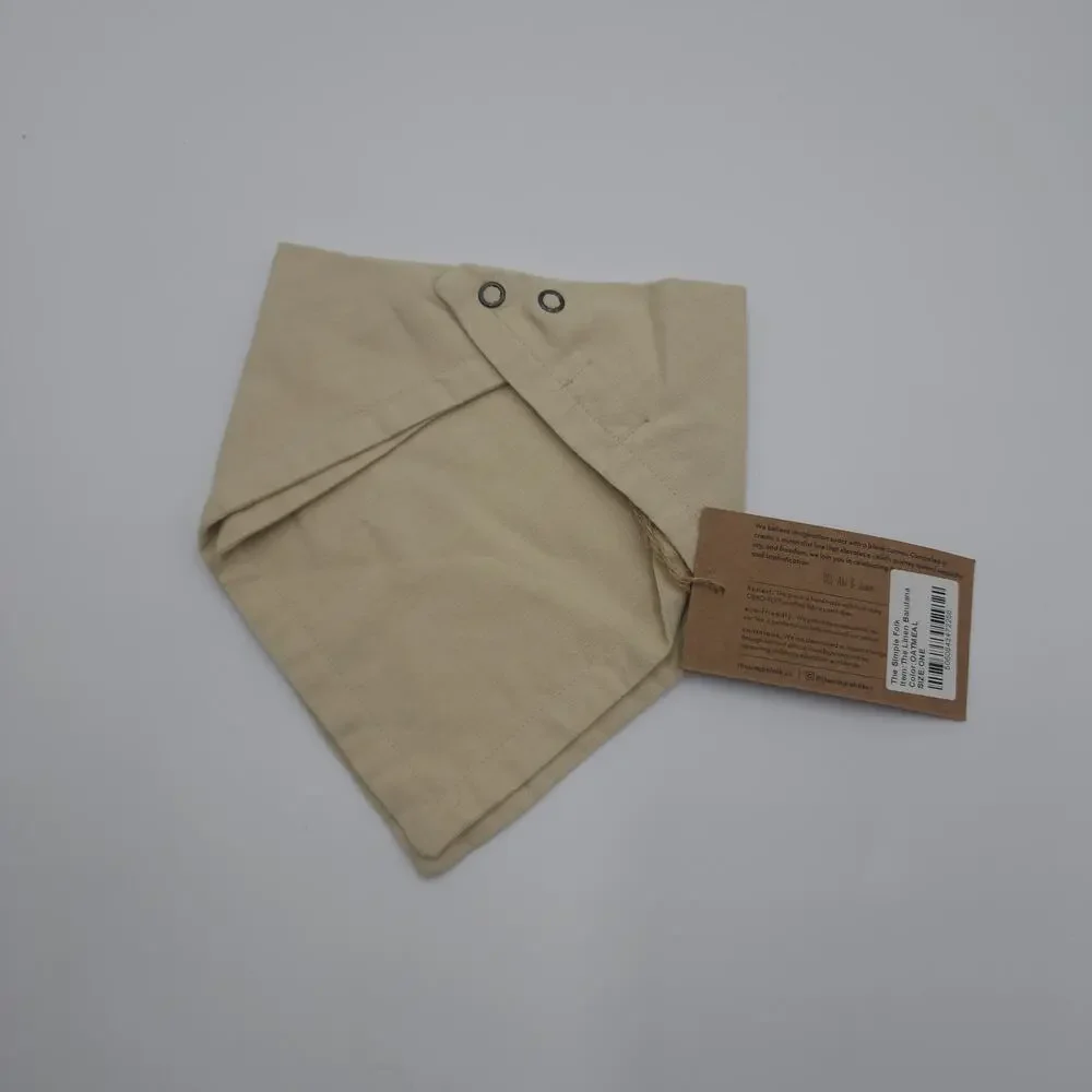 The Simple Folk Linen Bandana in Oatmeal - New with Tags